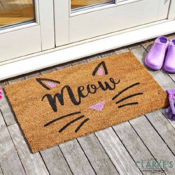 Cat's Whiskers - Coir Door Mat 45 x 75 cm