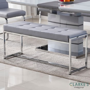Chantelle Dining Bench Grey
