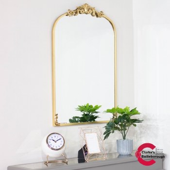 Charlotte Mirror Gold 90cm