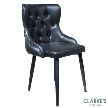 Chester PU Black Dining Chair