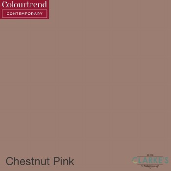 Colourtrend Contemporary Ceramic Matt Chestnut Pink Paint  3 Litre