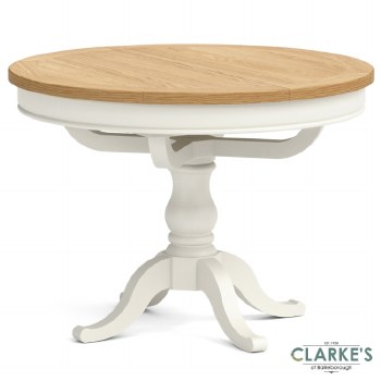Chichester Ivory Round Extending Dining Table