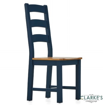 Chichester Navy Slatted Back Dining Chair