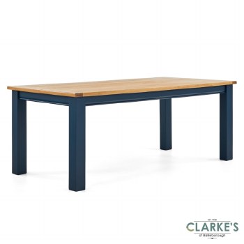 Chichester Navy Fixed Dining Table 200cm