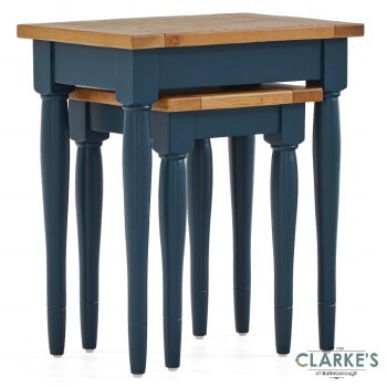 Chichester Navy Nest of 2 Tables