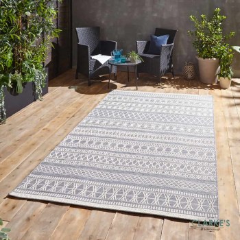 Coast 9421 Outdoor Rug Grey / Cream 120 x 170cm