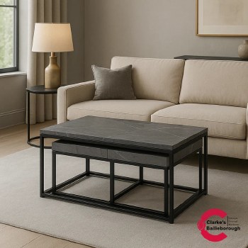 Combo Living Coffee Table and Side Tables Set