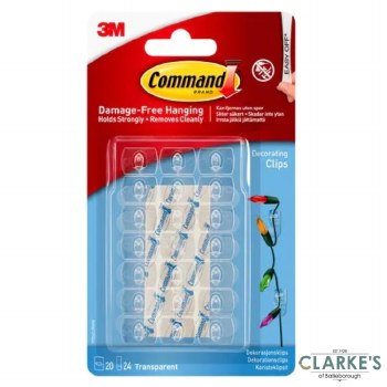 Command 3M Decorasting Clips Clear