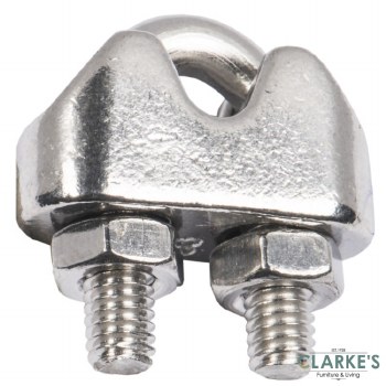 Connex Wire Rope Clamps Stainless Steel 3mm | 2 Pack