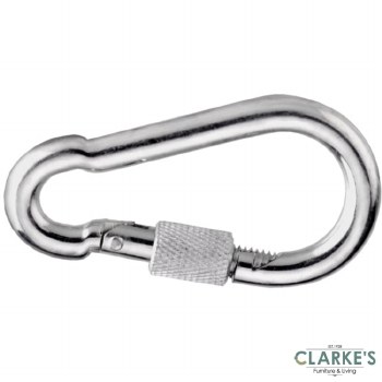 Connex Snap Hook / Carabiner with Screw Lock Galvanised 8 x 80 mm