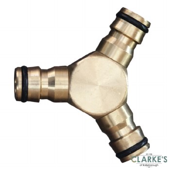 Connex Garden Hose Brass Y Connector