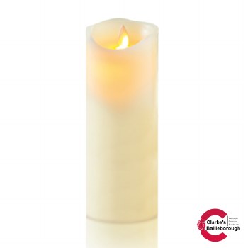 Cream Flicker Candle Battery Operated