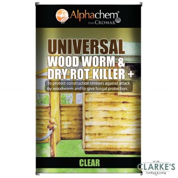Cromar Woodworm & Dry Rot Killer Plus 5 itre