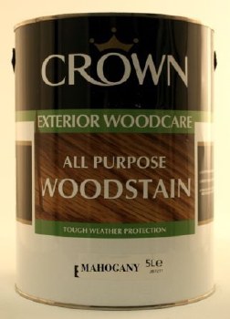 Crown Woodstain Mahogany 5 Litre
