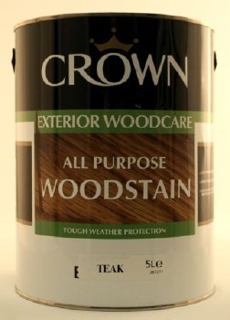Crown Woodstain Teak 5 Litre