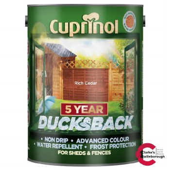 Cuprinol 5 Year Ducksback Rich Cedar 5Ltr