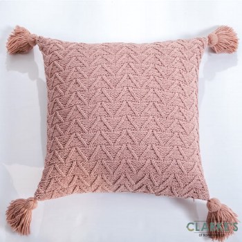 Cushion Tilly Texture Tassel Pink