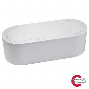 D-Line Cable Tidy Home Box White Small