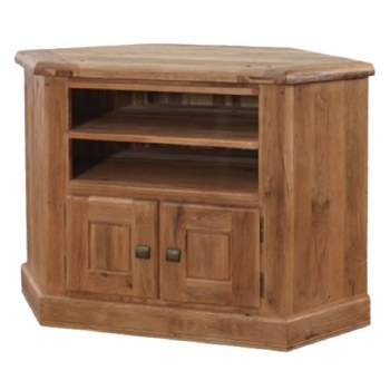 Danube Weathered Oak Corner TV Unit