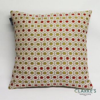 Deco Weave Honeycomb Coral Ochre Cushion