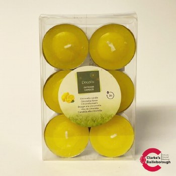 Citronella Tea Light Candles Pack of 6