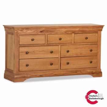 Delta Oak 3 Over 4 Wide Chest