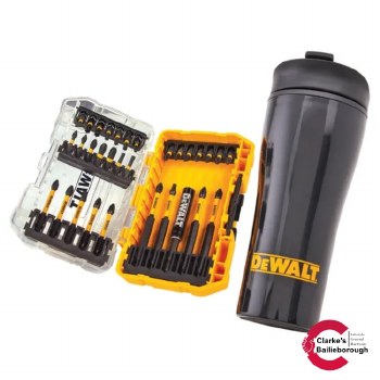 DeWalt 32 Piece Flex Torq Bit Set and Travel Mug