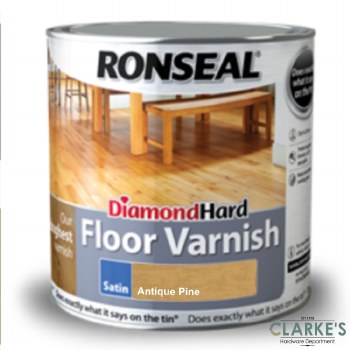 Ronseal Diamond Hard Floor Varnish Antique Pine 2.5 Litre
