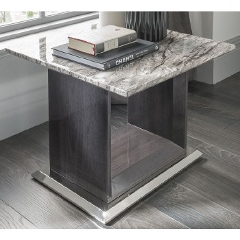 Donatella Marble Top Lamp Table