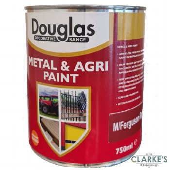 Douglas Metal and Agri Paint Massey Ferguson Red 750ml