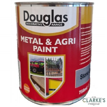 Douglas Metal and Agri Paint Stoneleigh Grey 750ml