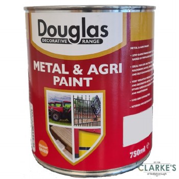 Douglas Metal and Agri Paint White 750ml