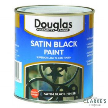 Douglas Satin Black Paint 250ml