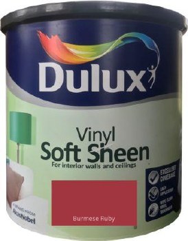 Dulux Vinyl Soft Sheen Paint Burmese Ruby 2.5 Litre