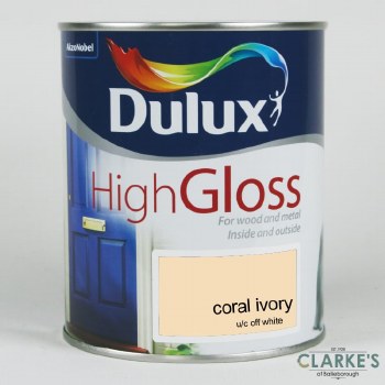 Dulux High Gloss Paint Coral Ivory 750 ml