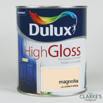 Dulux High Gloss Paint Magnolia 750 ml