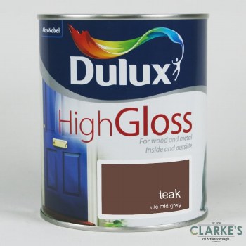 Dulux High Gloss Paint Teak 2.5 Litre