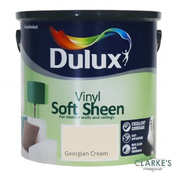 Dulux Vinyl Soft Sheen Paint Georgian Cream 2.5 Litre