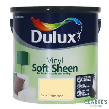 Dulux Vinyl Soft Sheen Paint Pale Primrose 2.5 Litre