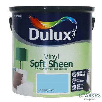 Dulux Vinyl Soft Sheen Paint Spring Sky 2.5 Litre