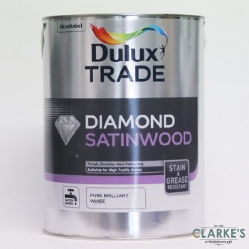 Dulux Trade Diamond Satinwood White 5 Litre