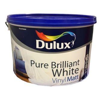 Dulux Pure Brilliant White Vinyl Matt 10 Litre