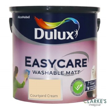 Dulux Easycare Washable Matt Paint Courtyard Cream 2.5 Litre