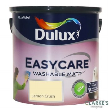 Dulux Easycare Washable Matt Paint Lemon Crush 2.5 Litre