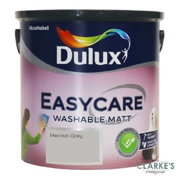 Dulux Easycare Washable Matt Paint Merrion Grey 2.5 Litre