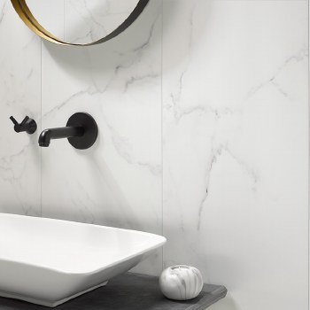 Dumapan SMP Calacatta Waterproof Wall Cladding 37.5x260cm