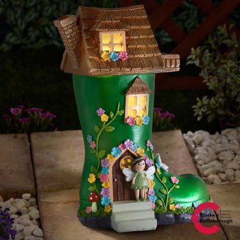 Dwellington Solar Fairy House Garden Decoration