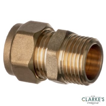 Easi Plumb 1/2" M.I. Straight Brass Compression Coupling