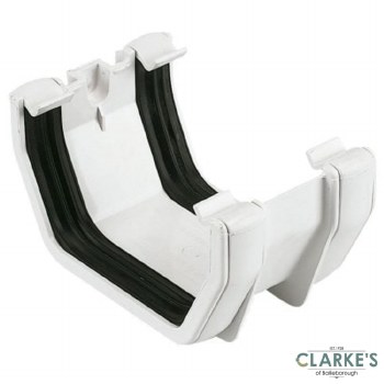 Square Gutter Union White