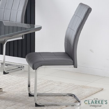 Edel Dining Chair Dark Grey